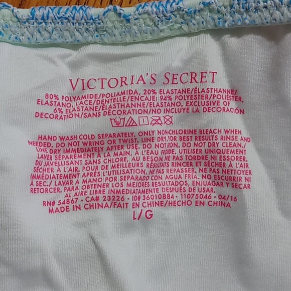 VICTORIA'S SECRET Womens BIKINI Bottom LARGE New Knitted Beach Swim Cruise - Picture 5 of 5